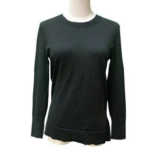 Banana Republic Long Sleeve Black Extra Fine Merino Wool Sweater Size S/P